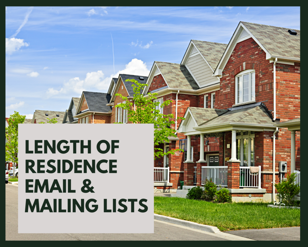 Length of Residence Email & Mailing Lists